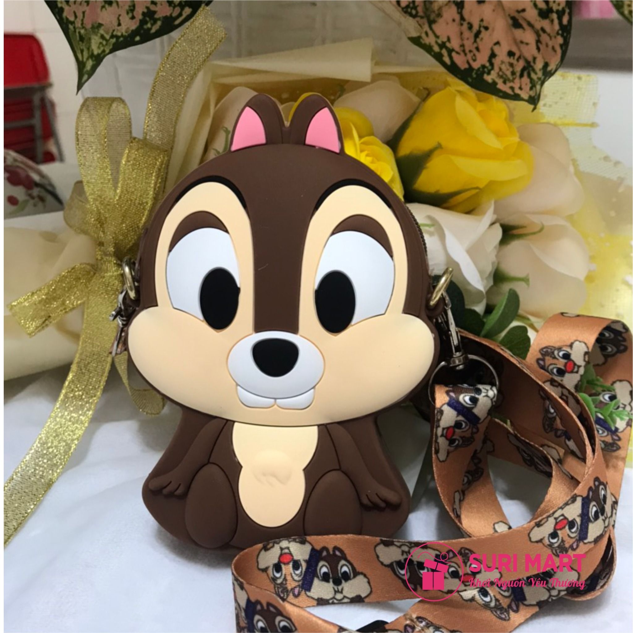 Bóp đeo chéo Hello & Hello Kitty - Chuột Mickey