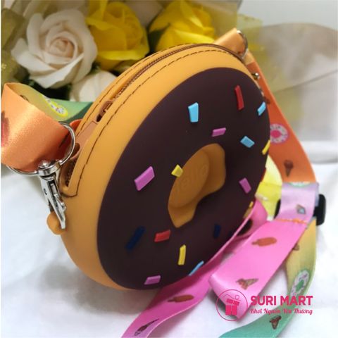 Bóp đeo chéo Hello & Hello Kitty - Bánh Donut 