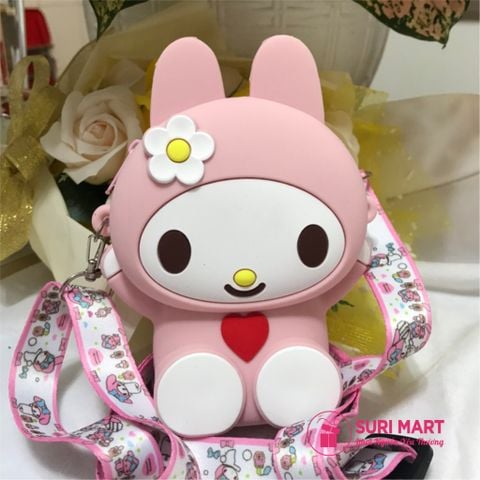  Bóp đeo chéo Hello & Hello Kitty - Thỏ con 