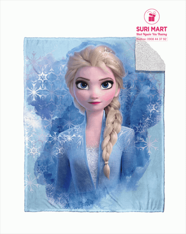  MỀN ( CHĂN ) ELSA - DISNEY FROZEN 2 - BLUE ELSA 