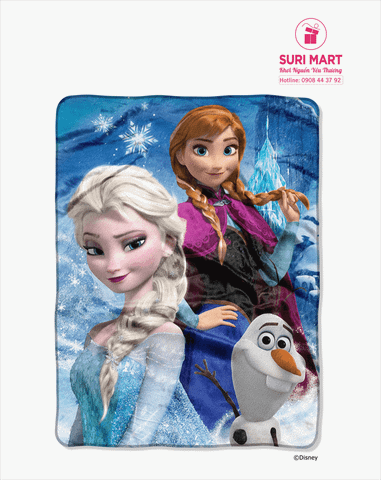  MỀN ( CHĂN ) ELSA & ANNA - DISNEY FROZEN ICE CASTLE - FROZEN 2 