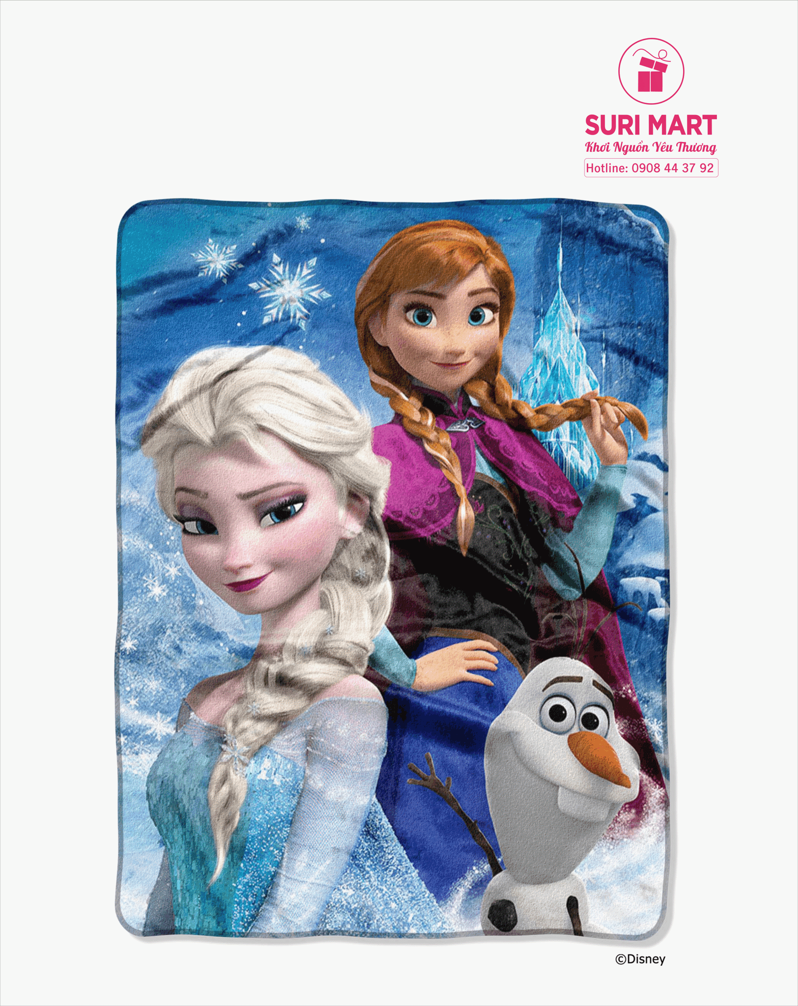 MỀN ( CHĂN ) ELSA & ANNA - DISNEY FROZEN ICE CASTLE - FROZEN 2