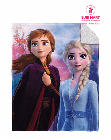  MỀN ( CHĂN ) ELSA & ANNA - DISNEY FROZEN 2 - SHERPA 