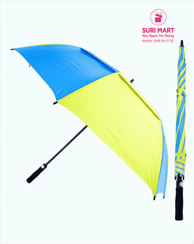  DÙ 2 TẦNG POLI R75CM - VÀNG XANH 