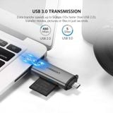 Đầu đọc thẻ TF, SD chân USB-C và USB Ugreen (50706)