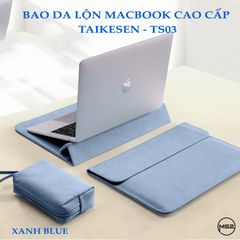 Bao da chống sốc Macbook Taikesen | Da lộn cao cấp -  TS03