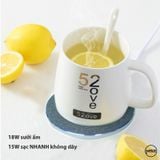 Cốc nhiệt thông minh tích hợp sạc nhanh không dây - 52 Love