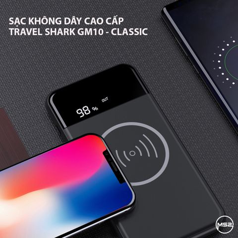 Pin sạc dự phòng không dây Travel Shark - GM10 Classic