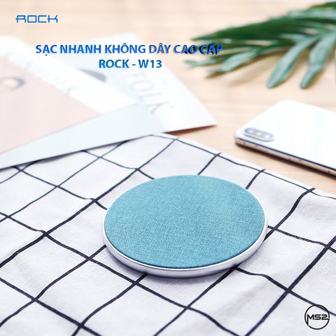 Đế sạc nhanh không dây Rock - W13 cho Iphone X