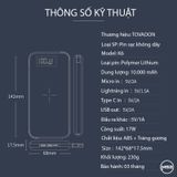 Pin sạc dự phòng không dây tráng gương Tovaoon K6 10.000 mAh