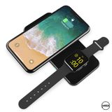 Đế sạc NHANH không dây tráng gương cao cấp 2in1 - Lotems TS82 (Iphone + Applewatch)