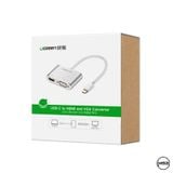 Hub chuyển đổi đa năng Type C to HDMI + VGA Ugreen (50317)