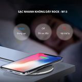 Đế sạc nhanh không dây Rock - W13 cho Iphone X