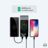 Pin sạc dự phòng không dây tráng gương Travel Shark A8 (20.000 mAh)