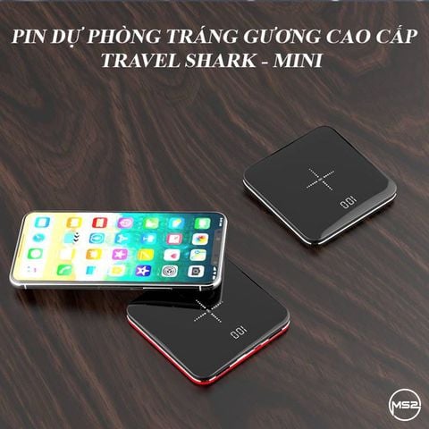 Pin sạc dự phòng không dây Travel Shark Mini