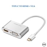 Hub chuyển đổi đa năng Type C to HDMI + VGA Ugreen (50317)