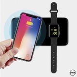 Đế sạc NHANH không dây tráng gương cao cấp 2in1 - Lotems TS82 (Iphone + Applewatch)