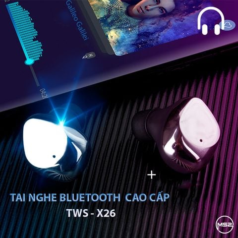 Tai nghe Bluetooth chống nước cao cấp TWS - X26