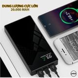 Pin dự phòng tráng gương sạc NHANH không dây | Magic Power MP02 20.000 mAh