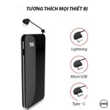 Pin sạc dự phòng không dây Travel Shark Dây rút 10.000 mAh