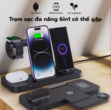 Đế sạc nhanh không dây 15W cao cấp 4in1 - MagSafe B18 (Qi 15W)