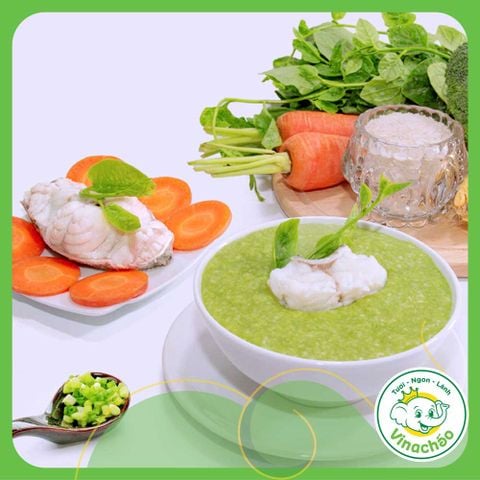 Cháo dinh dưỡng Cá Song rất giàu canxi, sắt, magie chất đạm và các axit amin giúp bé chắc xương và tăng cường trí não