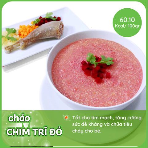 Cháo Chim Trĩ Đỏ sẽ giúp cải thiện vấn đề biếng ăn ở trẻ