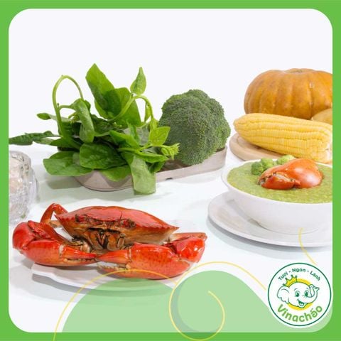 Cháo dinh dưỡng Cua Biển Rất giàu omega 3, sắt và canxi