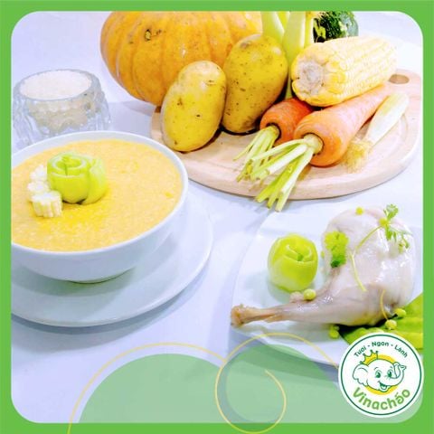 Cháo dinh dưỡng Thịt Thỏ giàu Protein, axit amin và omega 3 giúp kích thích tiêu hóa và tăng cường trí não cho bé.