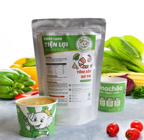  SET CHÁO TÔM SỐT BƠ TỎI 