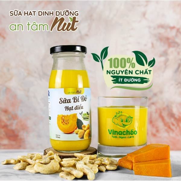  Sữa bí đỏ hạt điều 