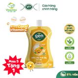  Combo 5 túi Nước yến trái cây Gen Nest hương cam 105ml 