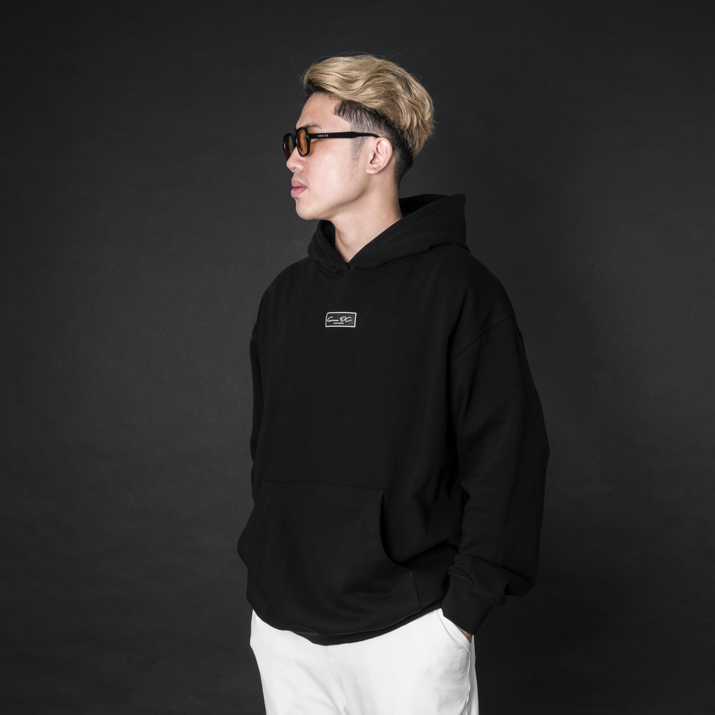 Hoodie Grimm DC Vietmade box logo (nỉ chân cua) // Black