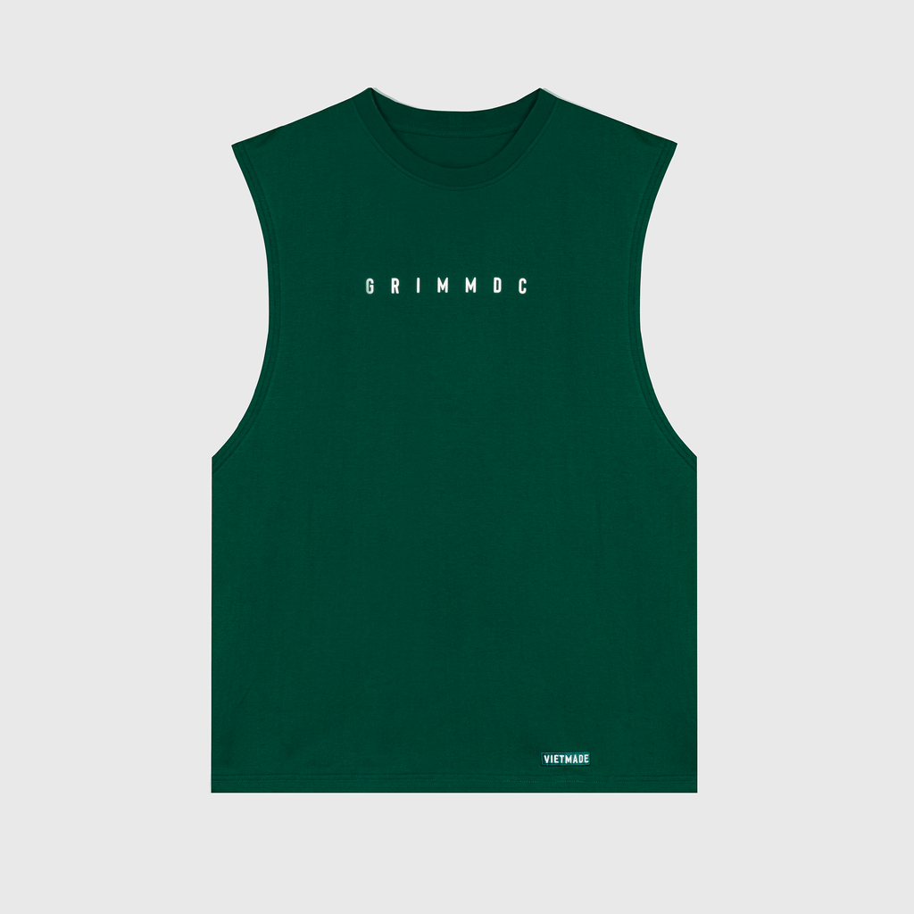 Grimm DC essential tank top // Pine Green