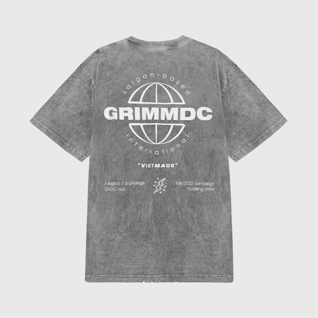 Grimm DC Signature Destroyed collection | Áo thun Worldwide // Grey