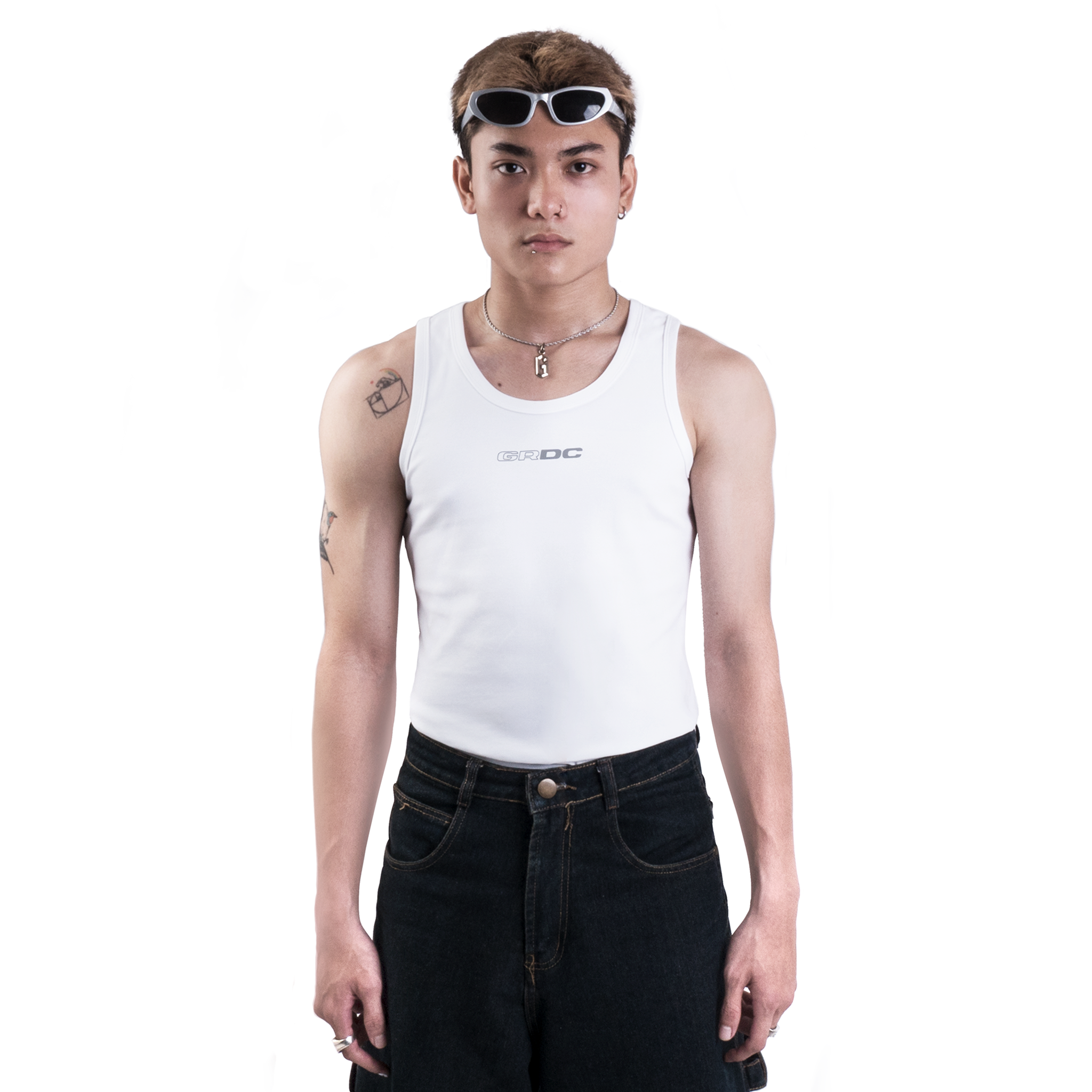 Sporty tanktop // skinny // White