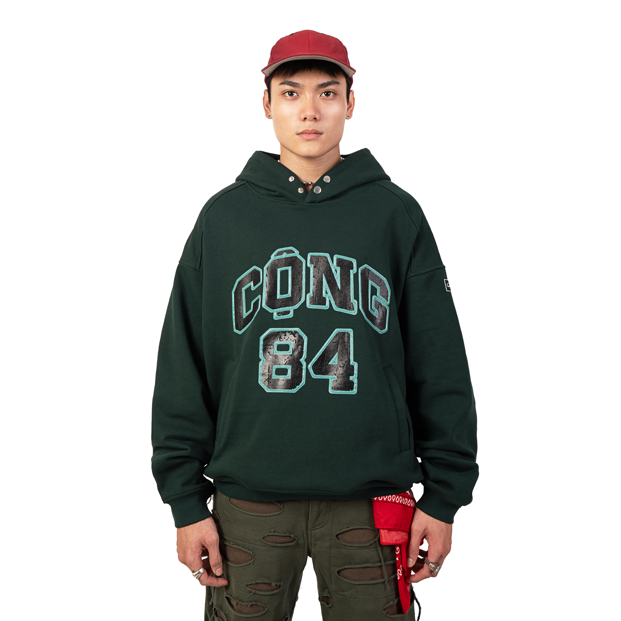 Hoodie Cộng 84 // Moss Green