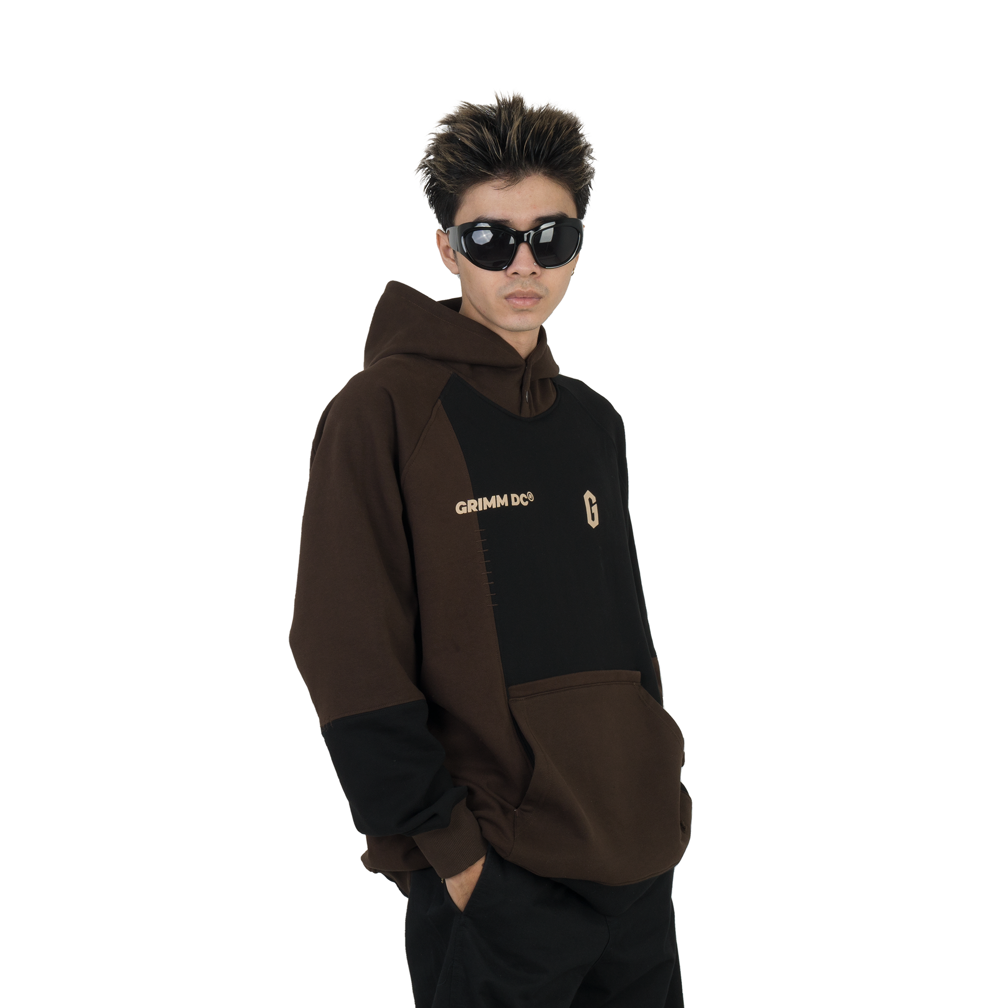 Hoodie Meogrooru // Black - Brown