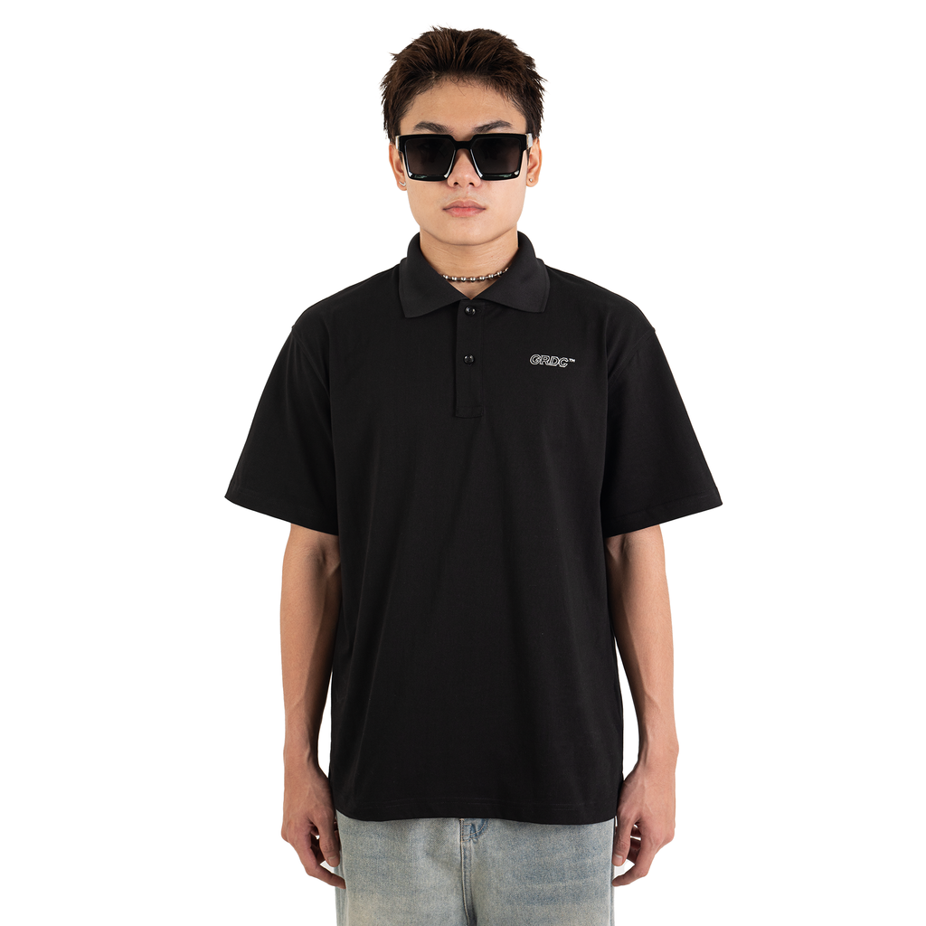 Polo GOAT BROS Oversize fit | Black