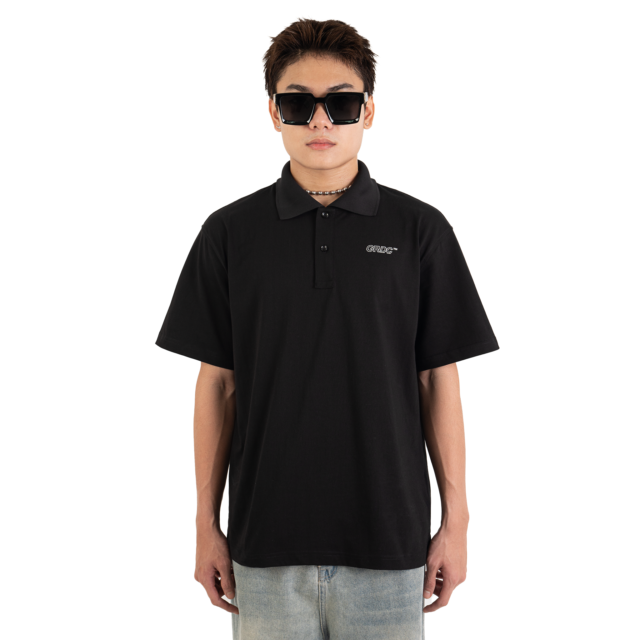 Polo GOAT BROS Oversize fit | Black