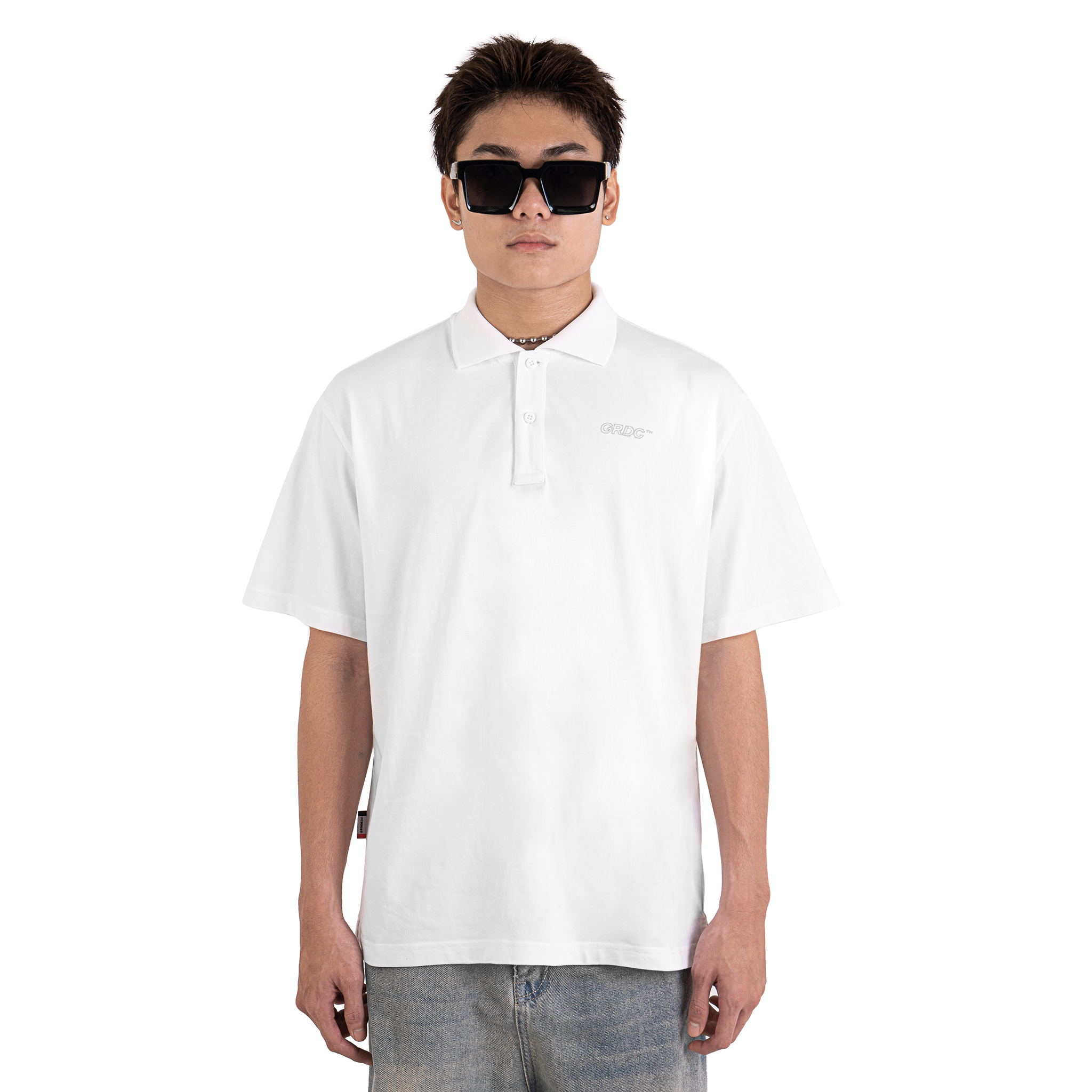 Polo GOAT BROS Oversize fit | White