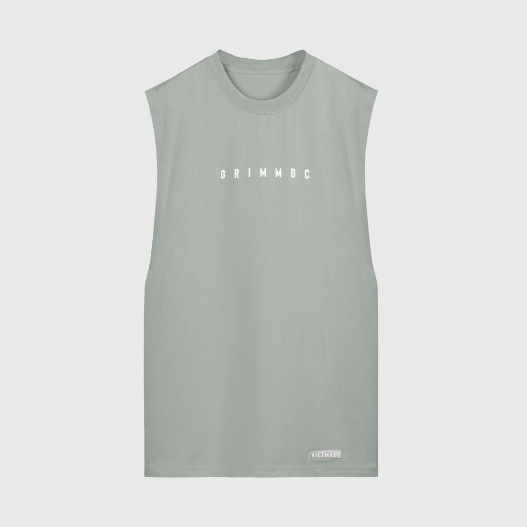 Grimm DC essential tank top // Concrete gray