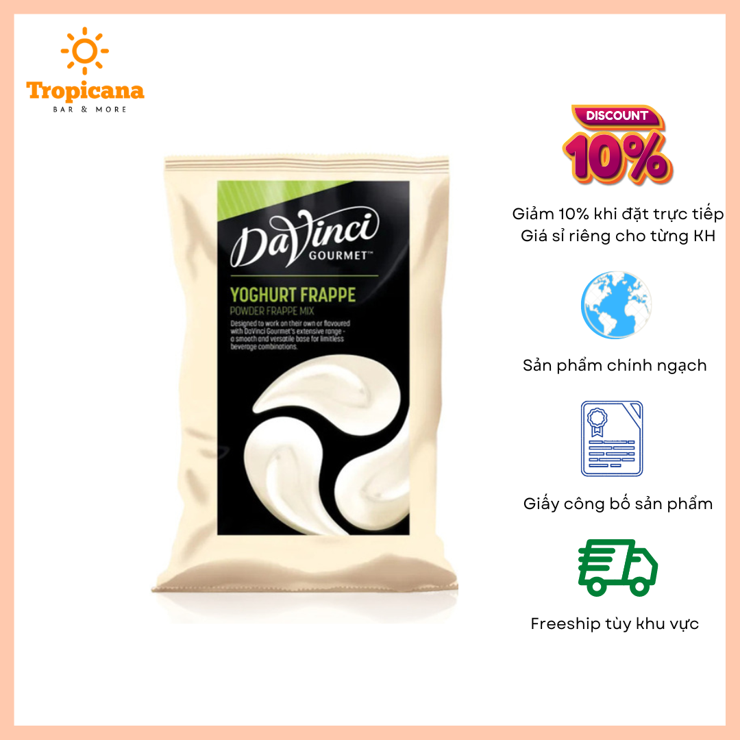  Bột sữa chua / Powder yogurt Davinci - Bịch 1kg 