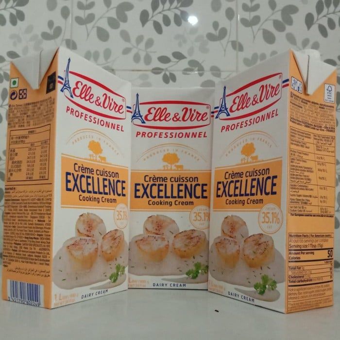  Kem sữa chế biến Cooking Cream Elle&Vire - Hộp 1L 