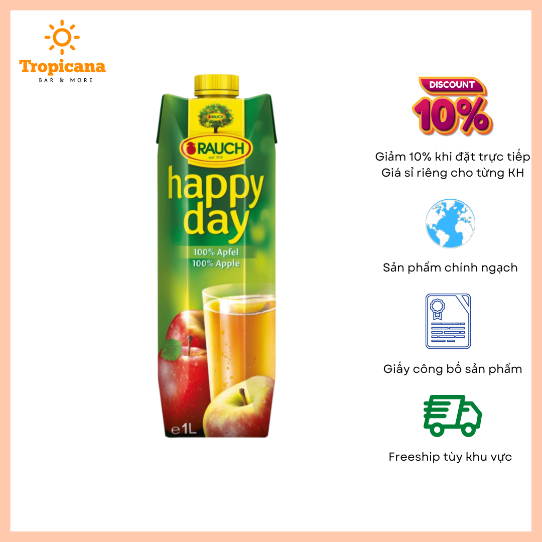  Nước ép hoa quả Rauch Happy Day - Hộp 1L 