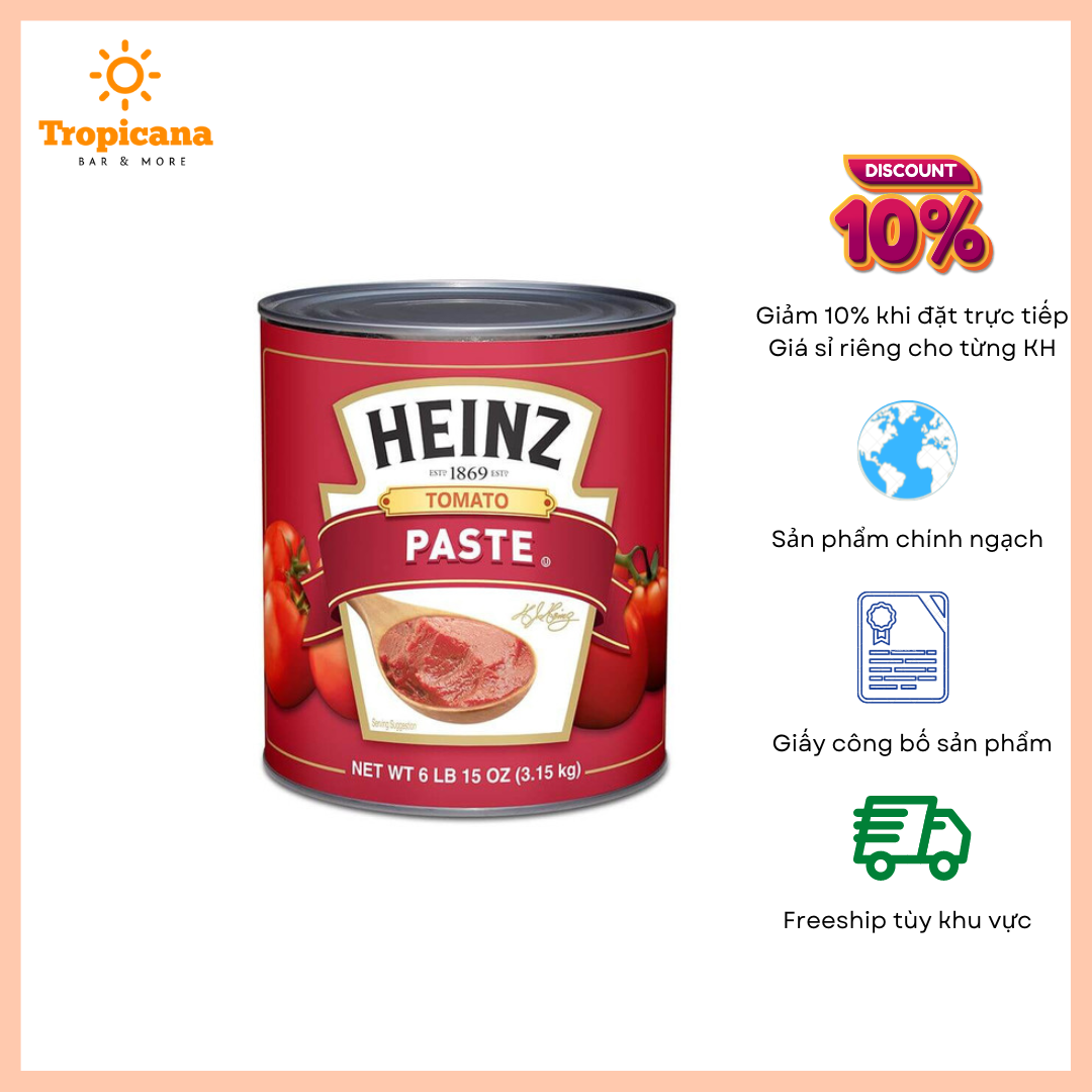 Cà Chua Dạng Sệt Heinz - Lon 3.15kg 