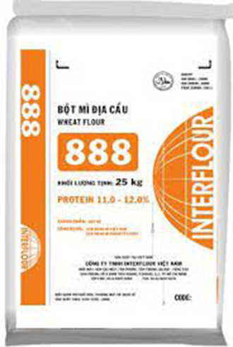  Bột mì CAO CẤP làm bánh BÔNG LAN - Interflour Đ.Ị.A C.Ầ.U 888 - (Lấy từ bao 25kg) 