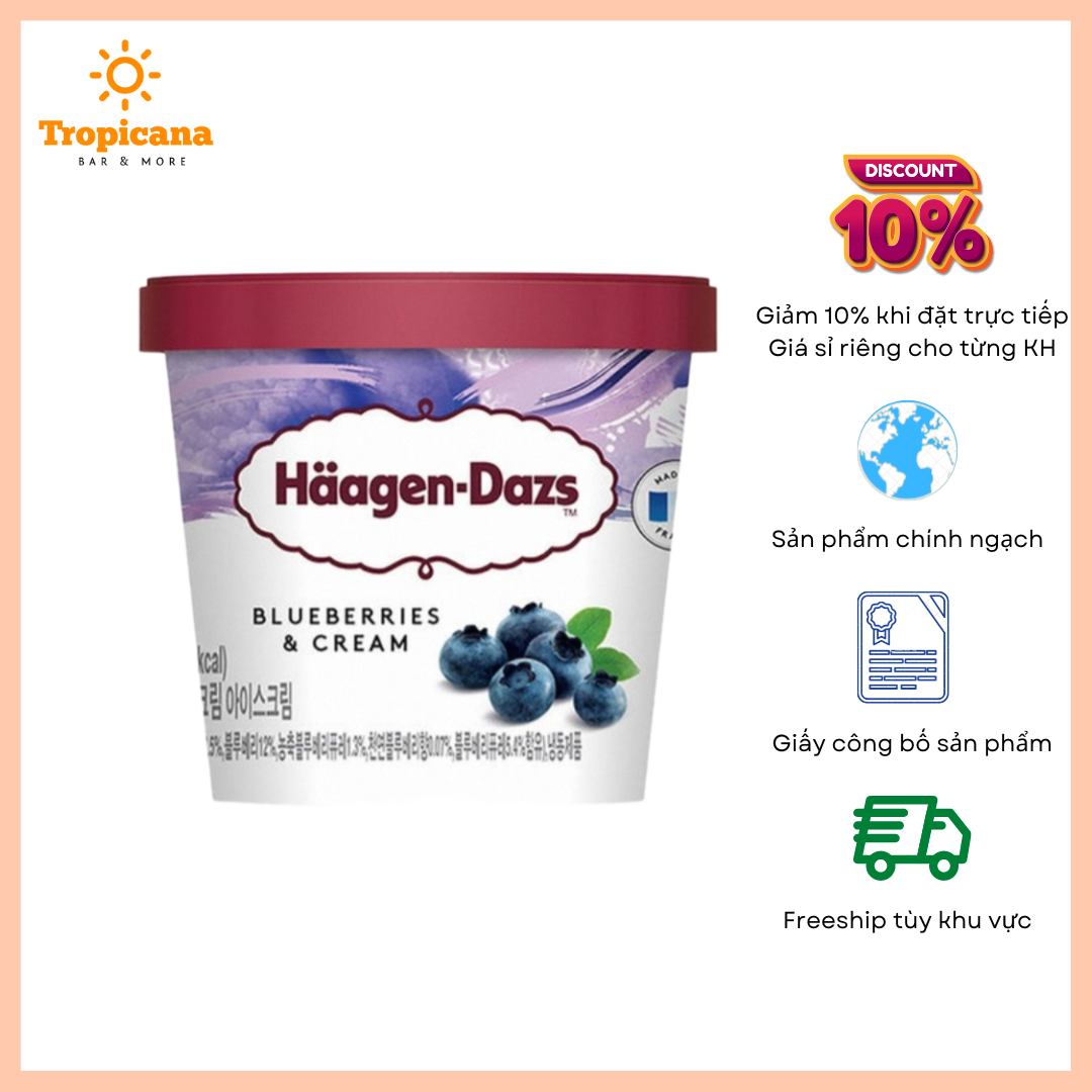  Kem Haagen-Dazs Mini cup - Hộp 100ml 