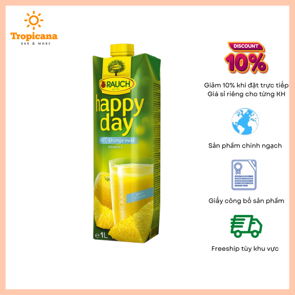  Nước ép hoa quả Rauch Happy Day - Hộp 1L 