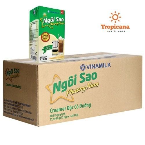 THÙNG sữa đặc VINAMILK có đường NSPN XANH LÁ - Thùng 12 hộp 1.284gr 
